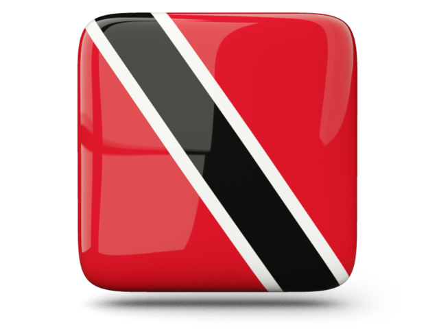 Glossy square icon. Download flag icon of Trinidad and Tobago at PNG format