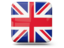 United Kingdom. Glossy square icon. Download icon.