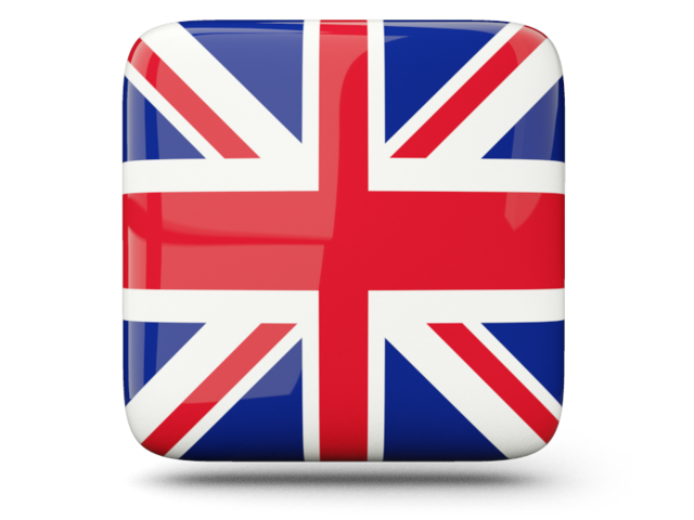 Glossy square icon. Download flag icon of United Kingdom at PNG format