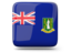 Virgin Islands. Glossy square icon. Download icon.