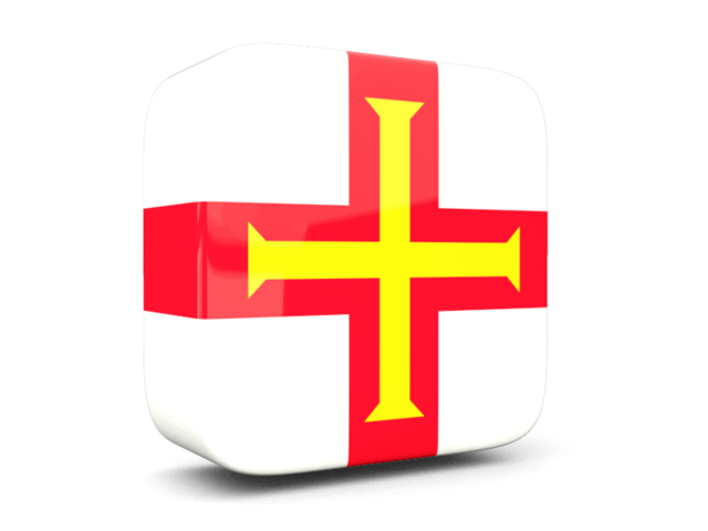 Glossy square icon 3d. Download flag icon of Guernsey at PNG format