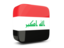 Iraq. Glossy square icon 3d. Download icon.