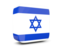 Israel. Glossy square icon 3d. Download icon.