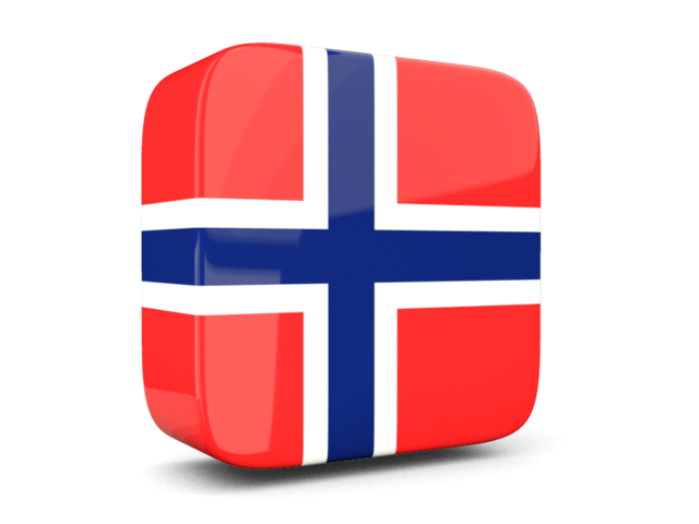 Glossy square icon 3d. Download flag icon of Norway at PNG format