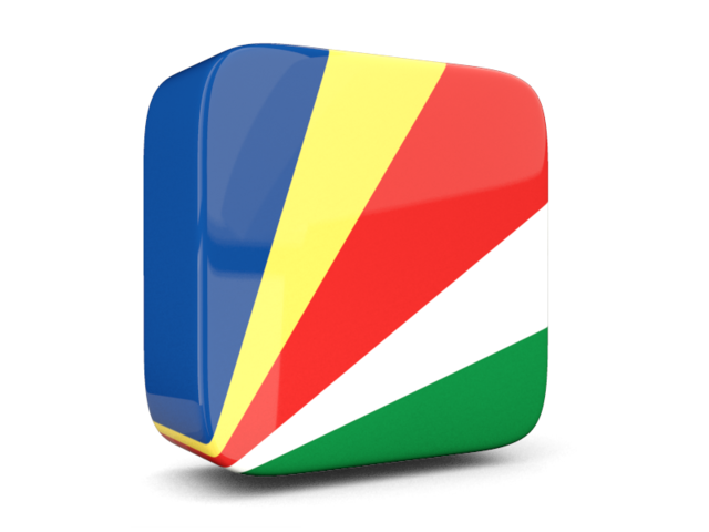Glossy square icon 3d. Download flag icon of Seychelles at PNG format