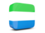 Сьерра-Леоне. Глянцевая квадратная иконка 3d. Скачать иконку.