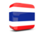 Thailand. Glossy square icon 3d. Download icon.