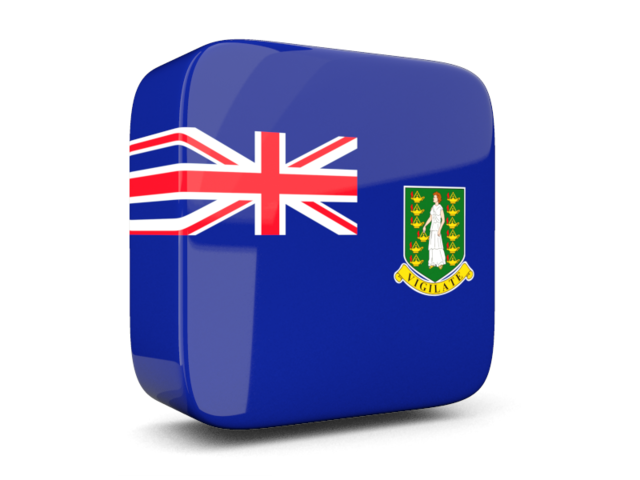 Glossy square icon 3d. Download flag icon of Virgin Islands at PNG format