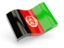 Afghanistan. Glossy wave icon. Download icon.