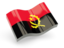 Angola. Glossy wave icon. Download icon.