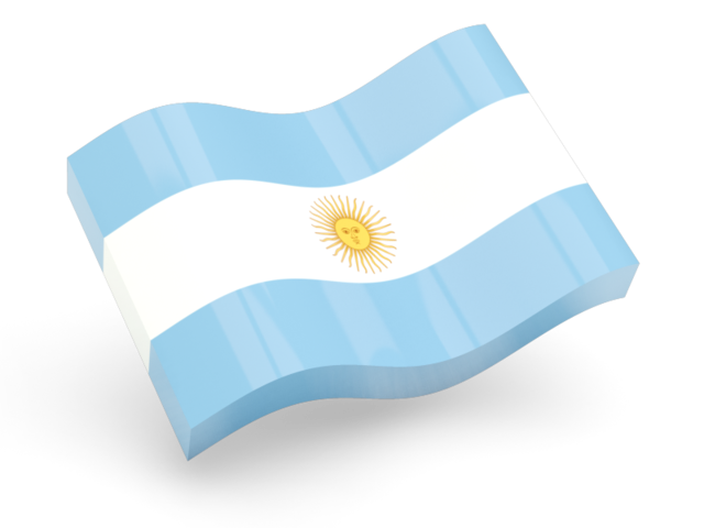 Глянцевая волнистая иконка. Скачать флаг. Аргентина
