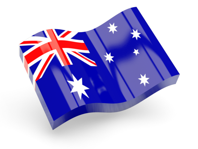 Глянцевая волнистая иконка. Скачать флаг. Австралийский Союз