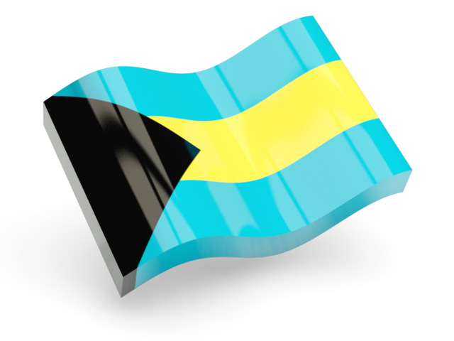 Glossy wave icon. Download flag icon of Bahamas at PNG format