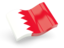 Bahrain. Glossy wave icon. Download icon.