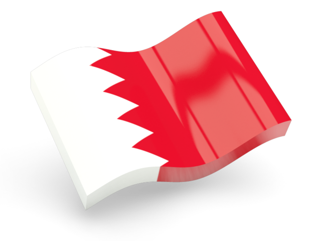 Глянцевая волнистая иконка. Скачать флаг. Бахрейн