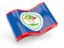 Belize. Glossy wave icon. Download icon.