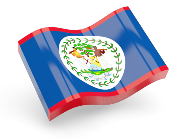 Glossy wave icon. Download flag icon of Belize at PNG format