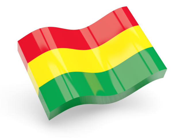 Glossy wave icon. Download flag icon of Bolivia at PNG format