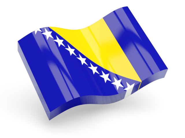 Glossy wave icon. Download flag icon of Bosnia and Herzegovina at PNG format