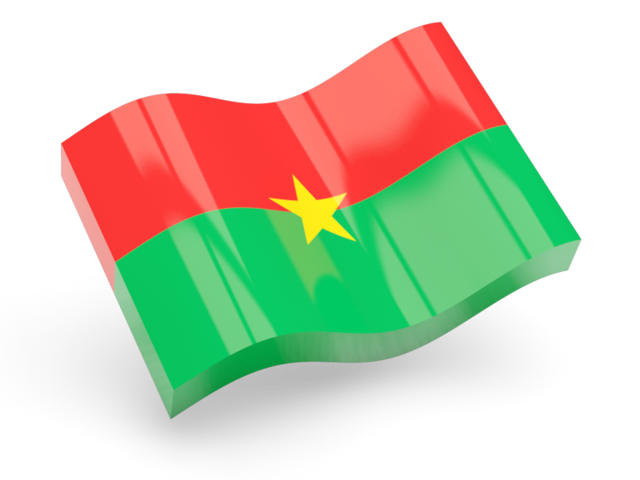 Glossy wave icon. Download flag icon of Burkina Faso at PNG format