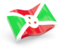 Burundi. Glossy wave icon. Download icon.