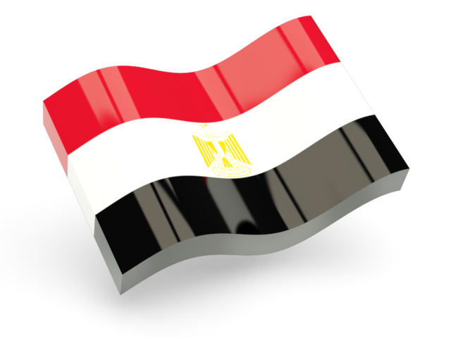 Glossy wave icon. Download flag icon of Egypt at PNG format