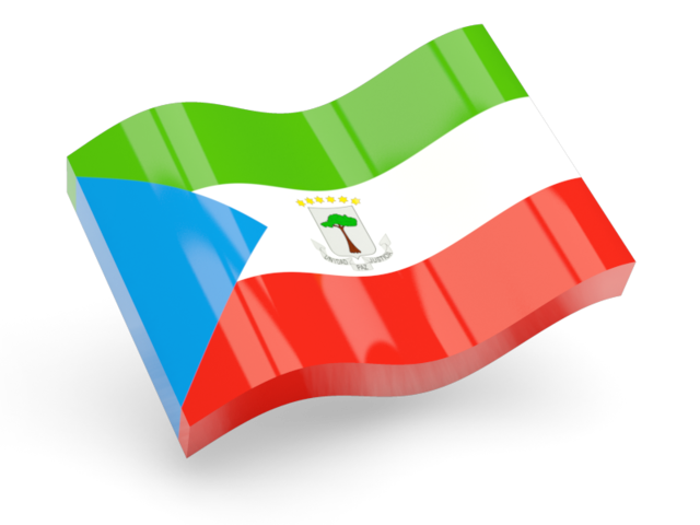 Glossy wave icon. Download flag icon of Equatorial Guinea at PNG format