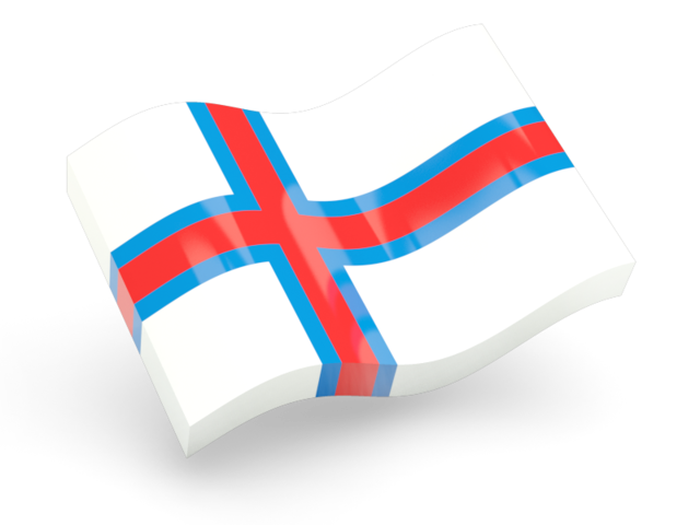 Glossy wave icon. Download flag icon of Faroe Islands at PNG format