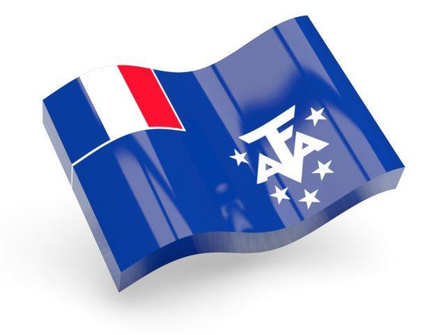 Glossy wave icon. Download flag icon of French Southern and Antarctic Lands at PNG format