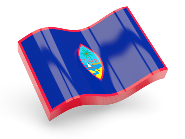 Glossy wave icon. Download flag icon of Guam at PNG format