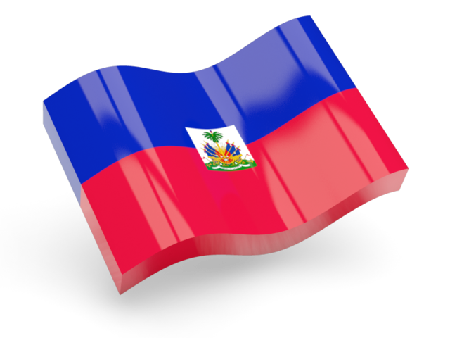Глянцевая волнистая иконка. Скачать флаг. Гаити