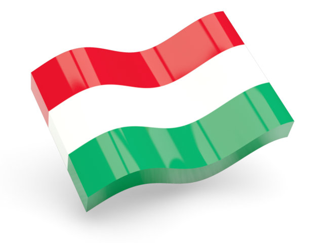 Glossy wave icon. Download flag icon of Hungary at PNG format