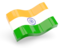 India. Glossy wave icon. Download icon.