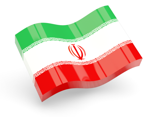 Glossy wave icon. Download flag icon of Iran at PNG format