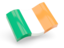 Ireland. Glossy wave icon. Download icon.