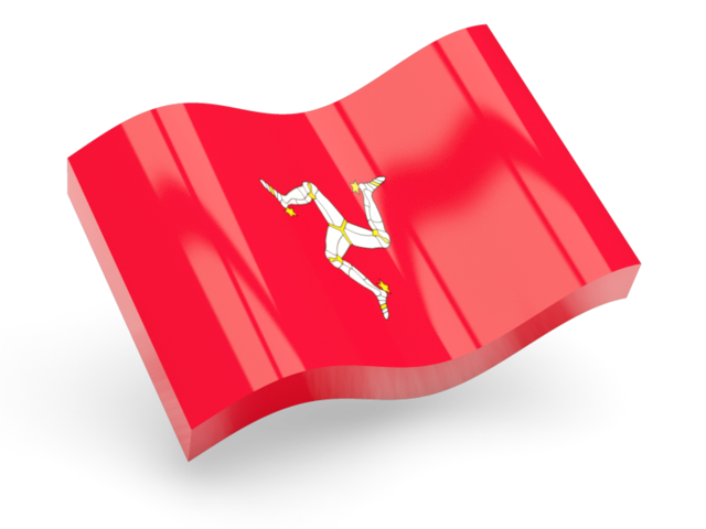 Glossy wave icon. Download flag icon of Isle of Man at PNG format