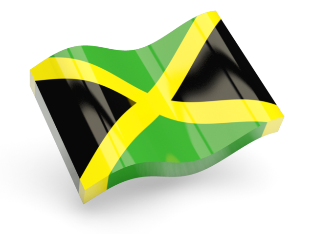 Glossy wave icon. Download flag icon of Jamaica at PNG format