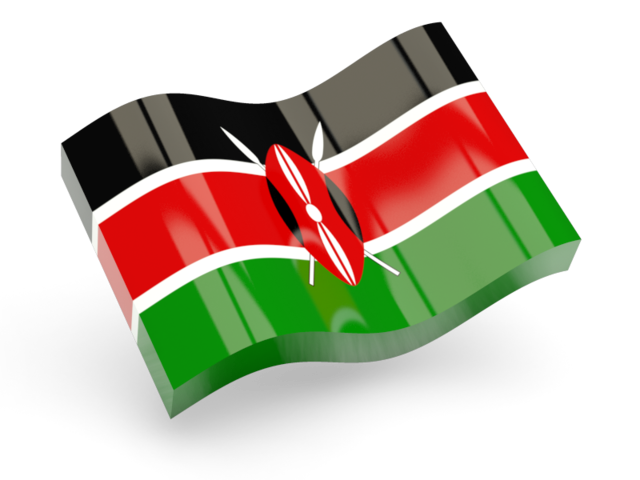 Glossy wave icon. Download flag icon of Kenya at PNG format