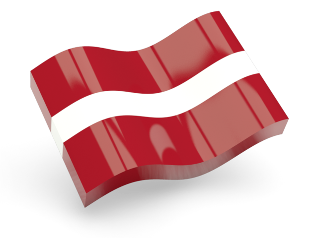 Glossy wave icon. Download flag icon of Latvia at PNG format