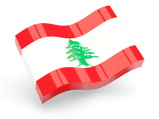 Glossy wave icon. Download flag icon of Lebanon at PNG format