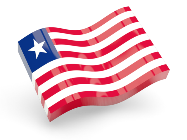 Glossy wave icon. Download flag icon of Liberia at PNG format