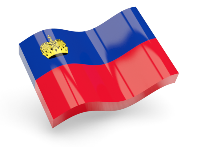 Glossy wave icon. Download flag icon of Liechtenstein at PNG format