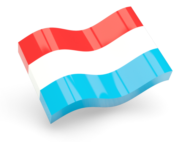 Glossy wave icon. Download flag icon of Luxembourg at PNG format