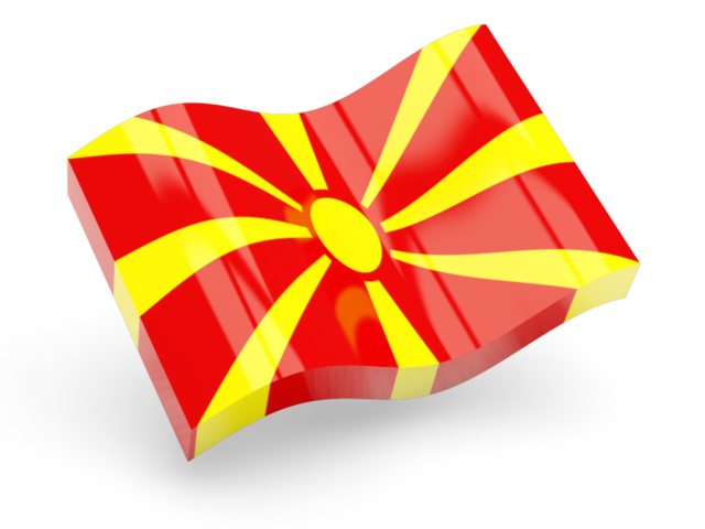 Глянцевая волнистая иконка. Скачать флаг. Македония