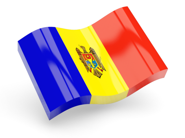 Глянцевая волнистая иконка. Скачать флаг. Молдавия