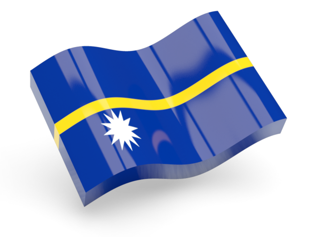 Глянцевая волнистая иконка. Скачать флаг. Науру