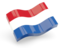 Netherlands. Glossy wave icon. Download icon.