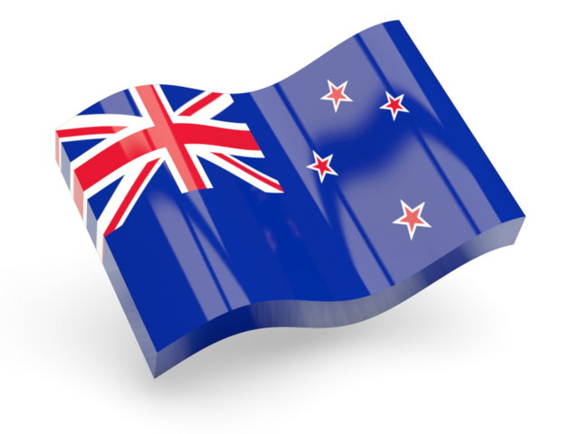 Glossy wave icon. Download flag icon of New Zealand at PNG format