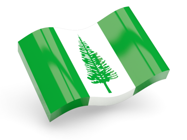 Glossy wave icon. Download flag icon of Norfolk Island at PNG format
