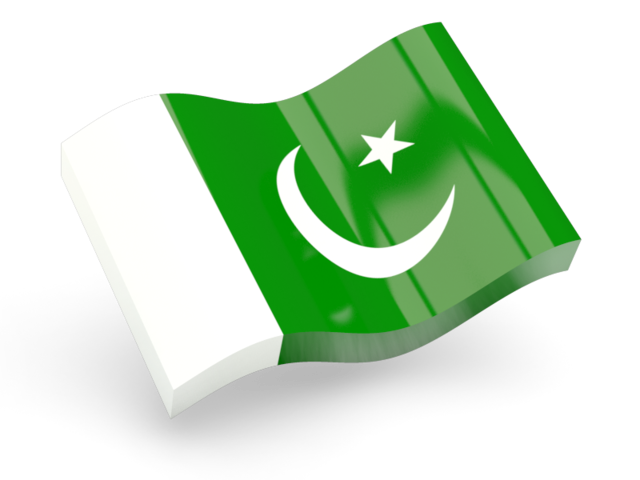 Glossy wave icon. Download flag icon of Pakistan at PNG format